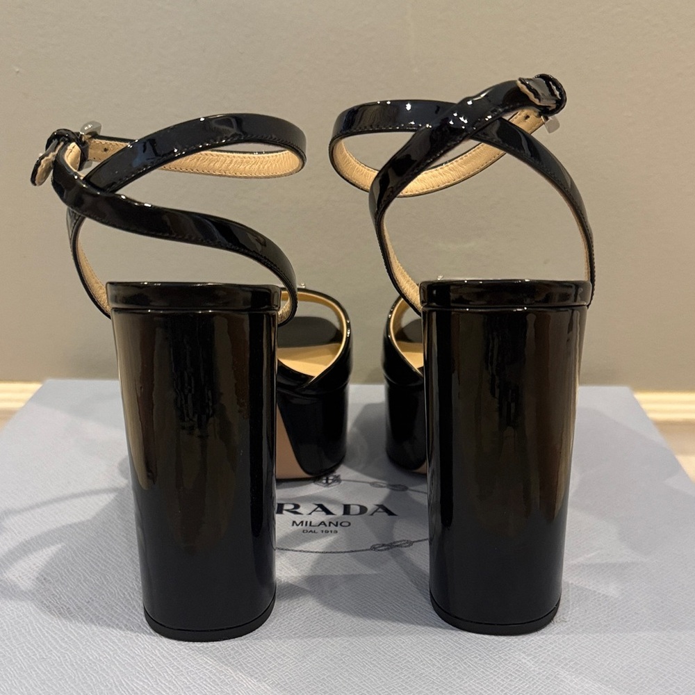 Prada
Patten Leather Platform Sandals - Picture 6 of 13